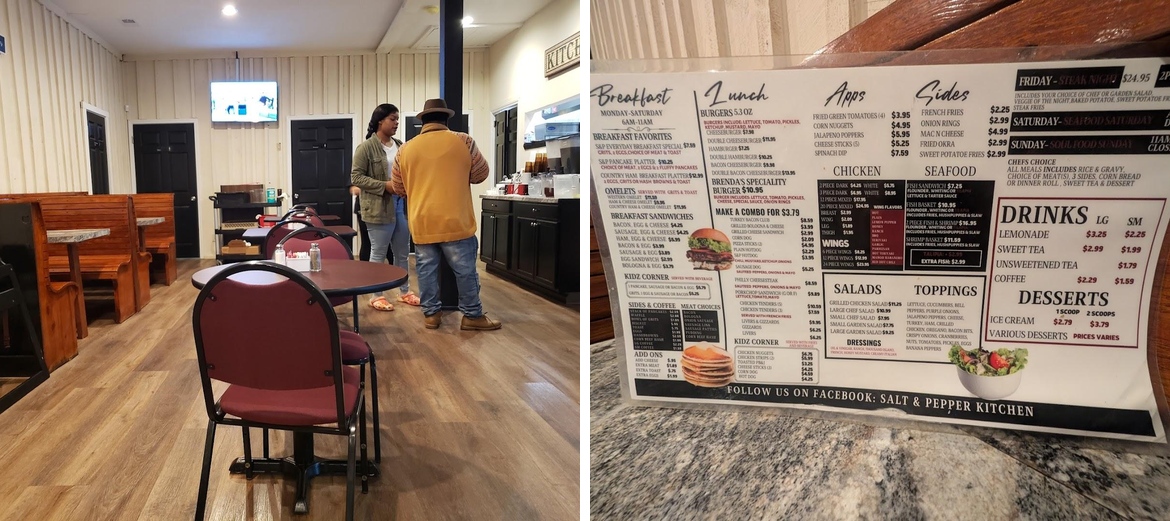 Salt & Pepper Kitchen Menu