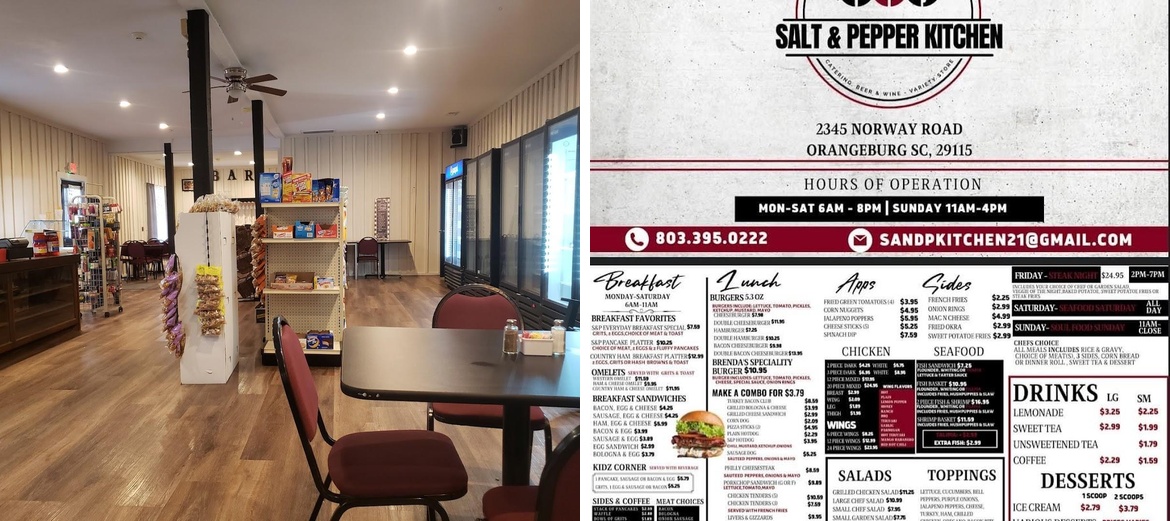 Salt & Pepper Kitchen Menu