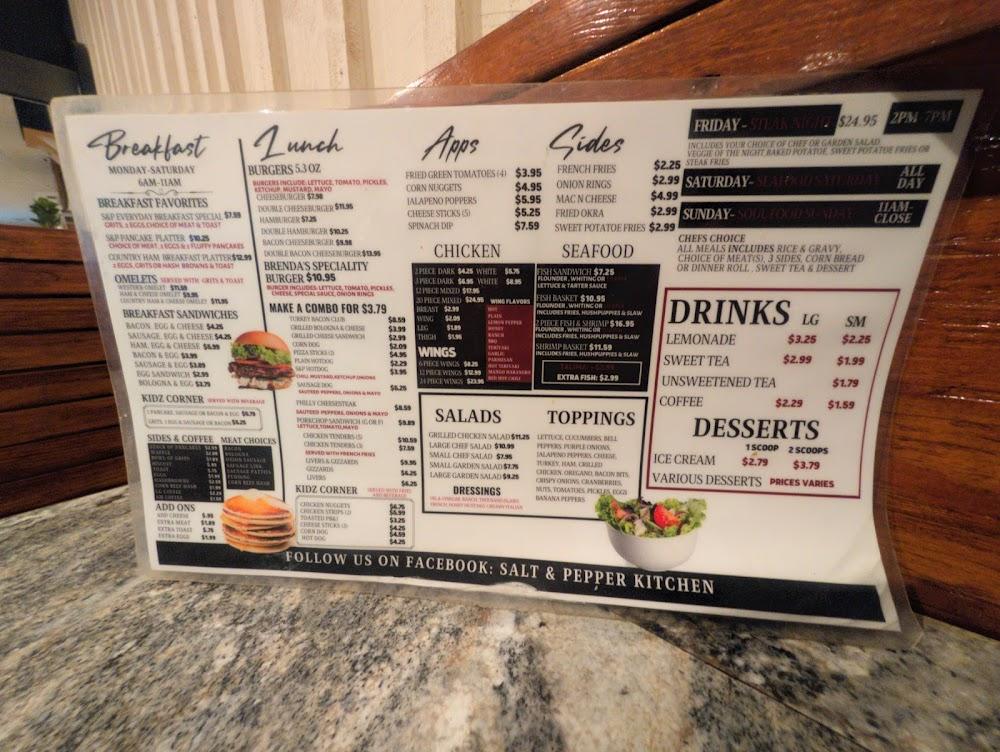 Salt & Pepper Kitchen Menu image 3